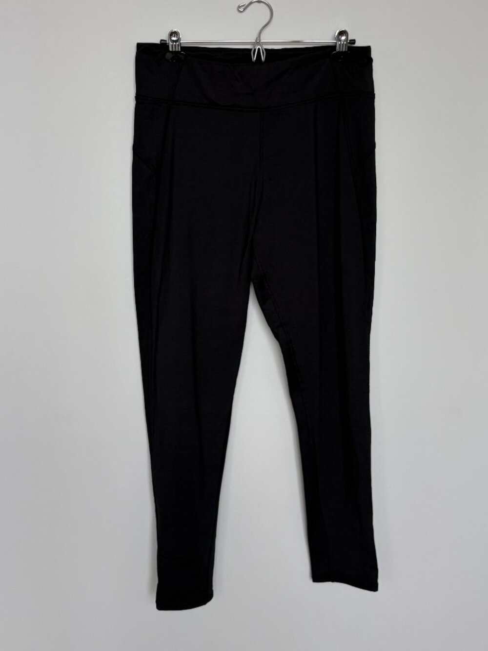 Cuddl Duds Black Climate Right Leggings L
